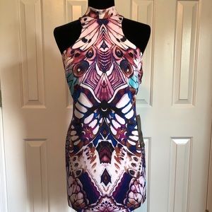 Bebe Butterfly Print Dress